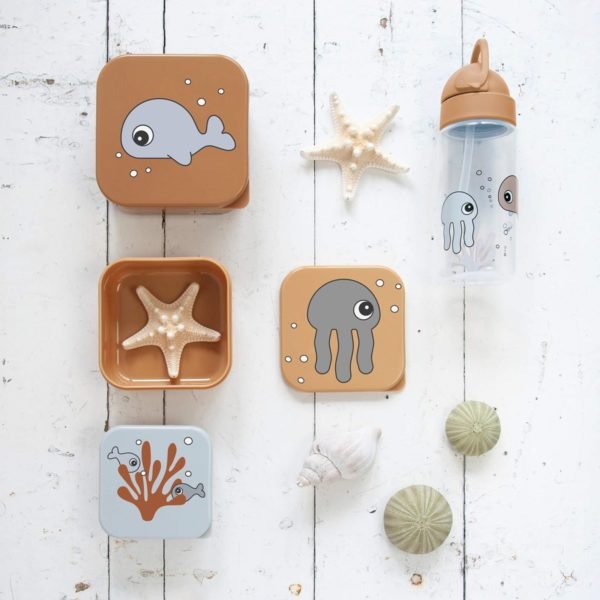 Snack box set 3 pcs Sea friends Mustard - Image 2