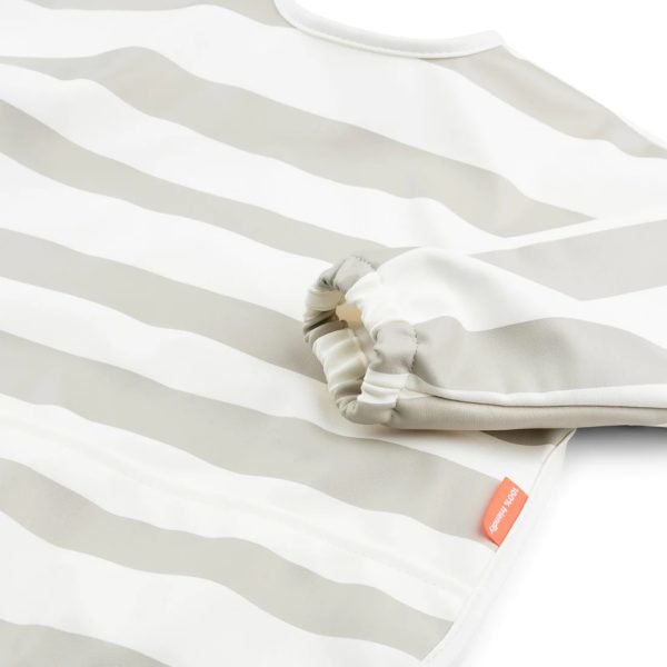 Sleeved pocket bib - stripes - sand - Image 5