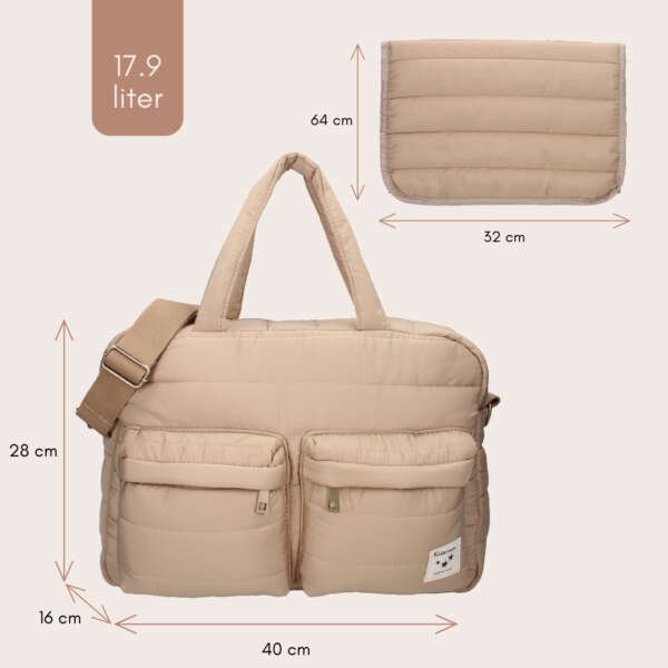 Diaper bag Kidzroom Care Vienna Gracious, Beige - Image 4