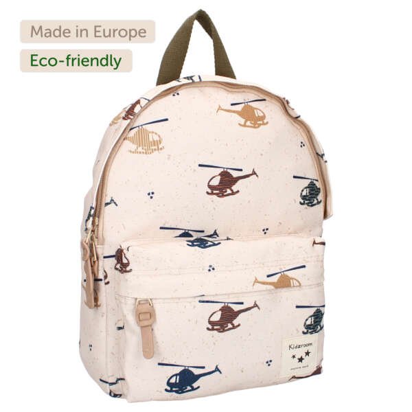 Backpack Kidzroom Helicopters, Beige - Image 9