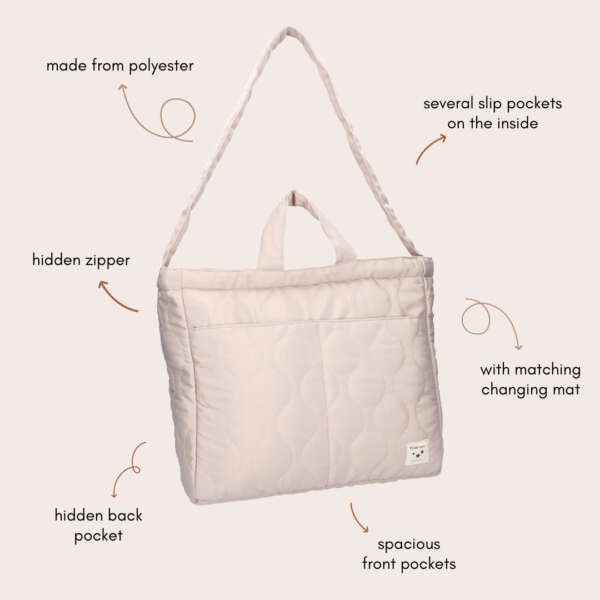 Diaper bag Kidzroom Care Sofia, Beige - Image 3