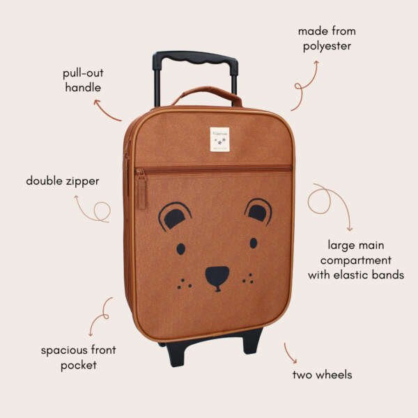 Trolley suitcase Brown Bear - Image 3