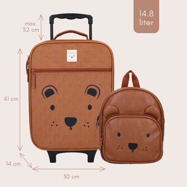 Trolley suitcase Brown Bear - Image 8