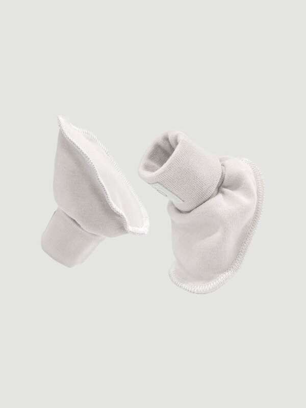 Baby Booties, White Sand - Image 2
