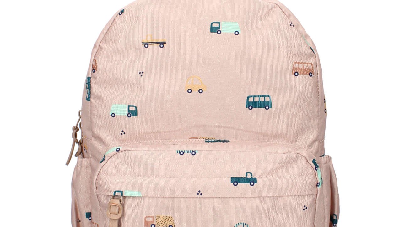 backpack with cars
