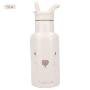 metal water bottle bear design