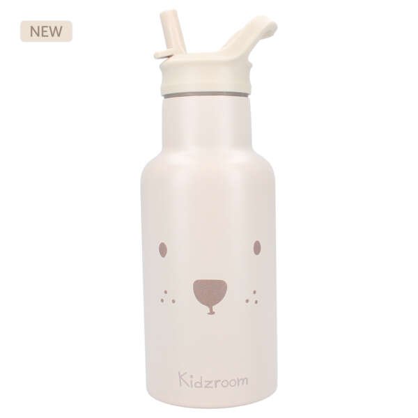 metal water bottle bear design