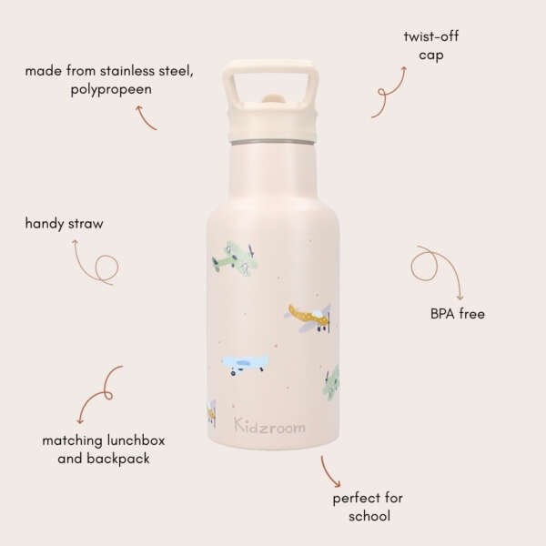 Metal Bottle 350ml Kidzroom Small Talk - Image 6