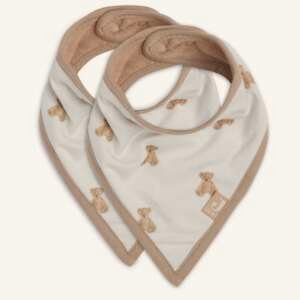 Bib Bandana - Teddy Bear - 2 Pack - GOTS