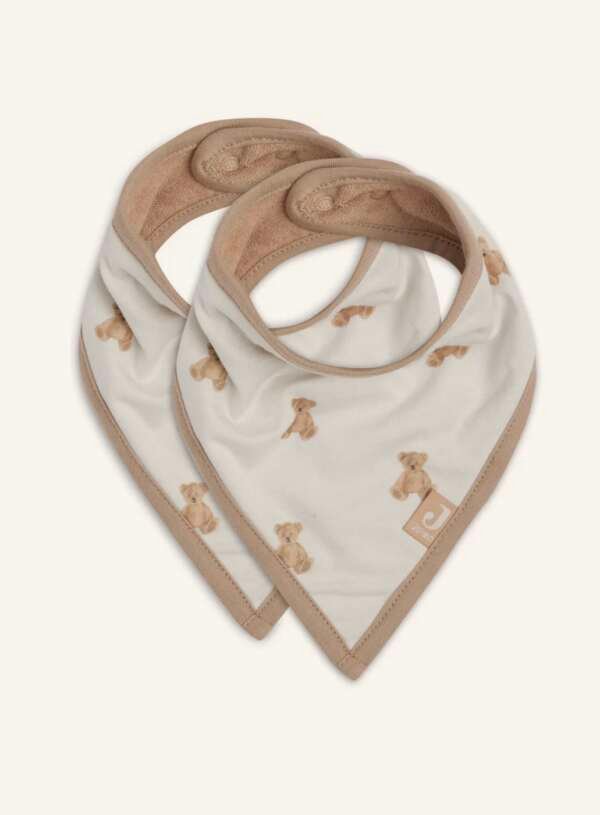 Bib Bandana - Teddy Bear - 2 Pack - GOTS