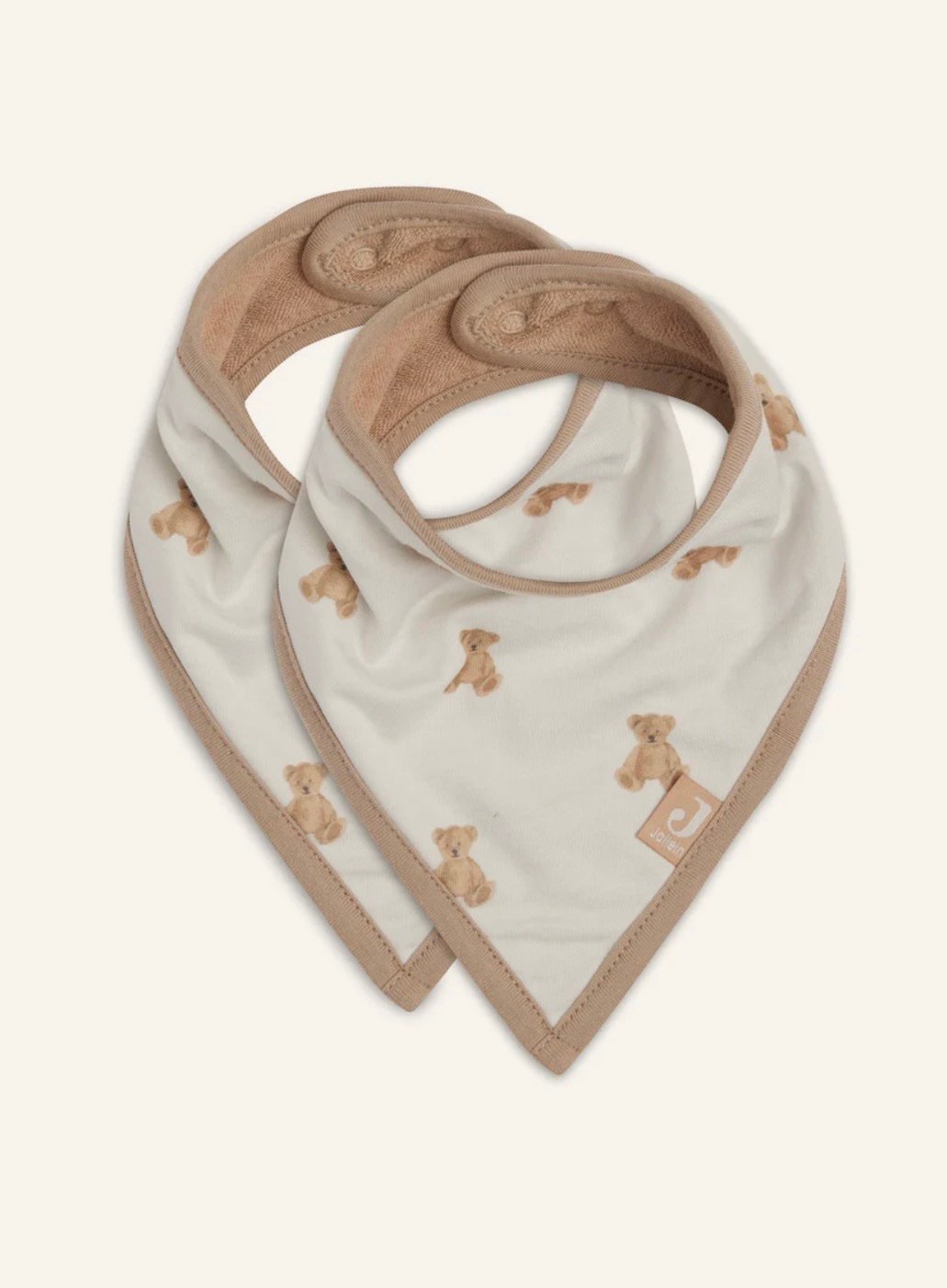 Bib Bandana - Teddy Bear - 2 Pack - GOTS