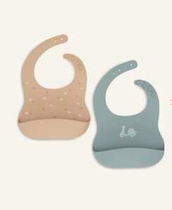 Bib Silicone - On The Go - 2 Pack